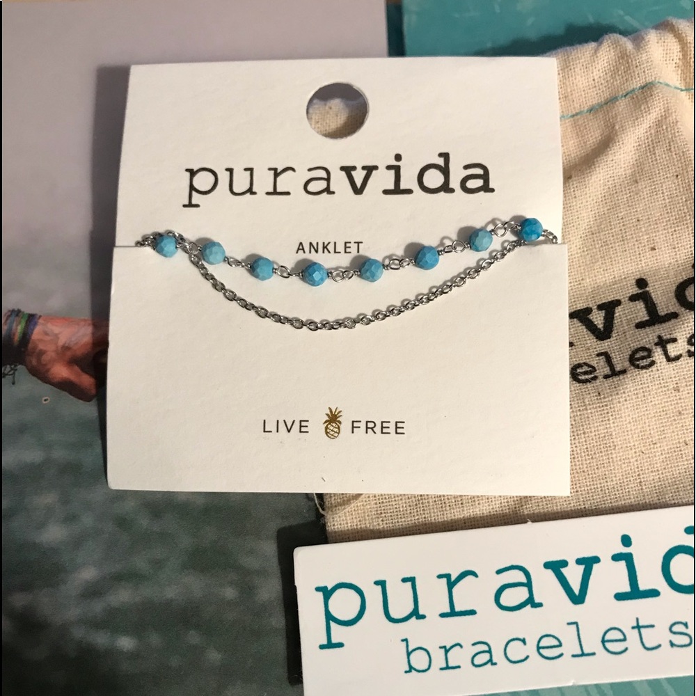 Pura Vida Beaded Chain Anklet!! - Picture 2 of 6
